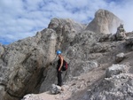 Anna am Via Ferrata Punta Anna