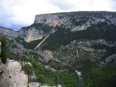 Blick vom Point du Sublime in den Canyon