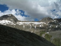 Nochmals der Blick zum Sagliains Gletscher.