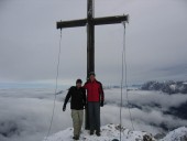 Robert und Ich auf der Oberen Wettersteinspitze 2298m.