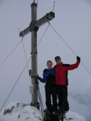 Eva und Ich am Wildalpjoch 1720m.